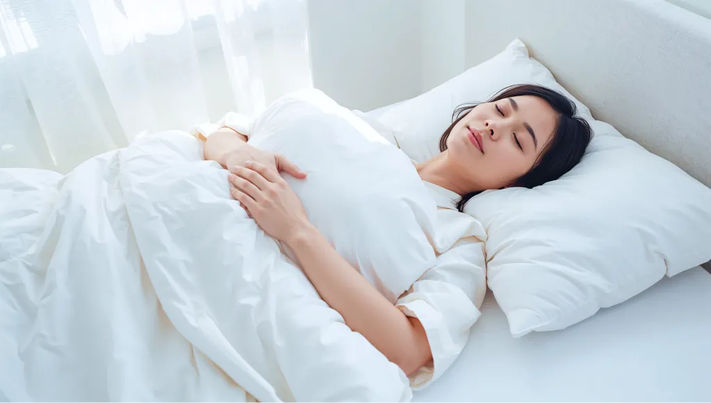 鎮静剤で眠る患者